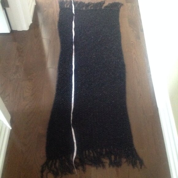 Handmade Black Scarf Shawl Wrap - Picture 3 of 6